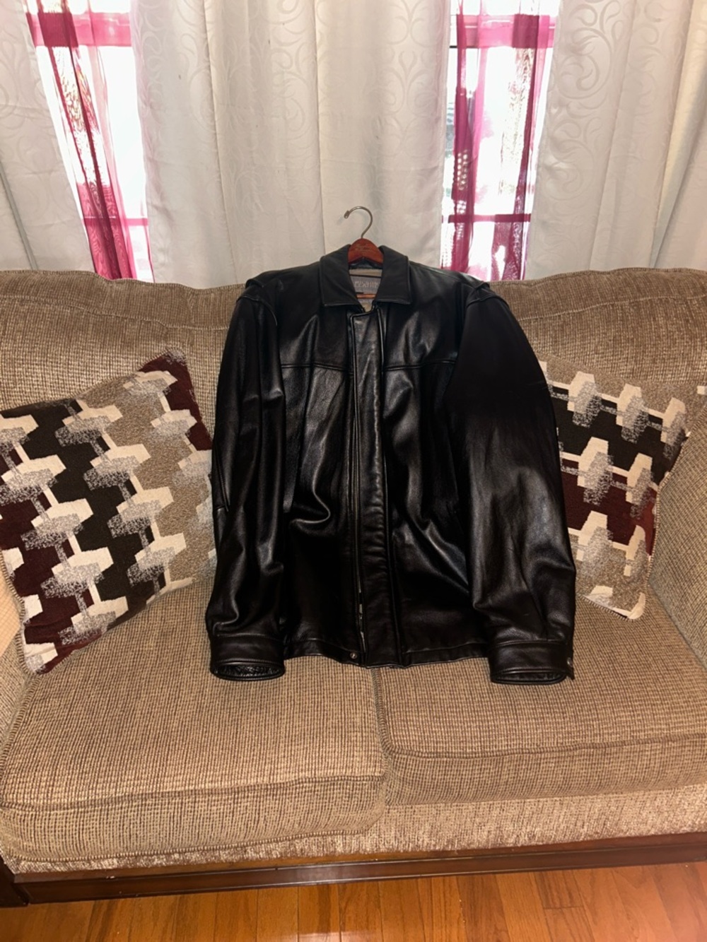 Wilsons Leather Black Men's Bomber Jacket